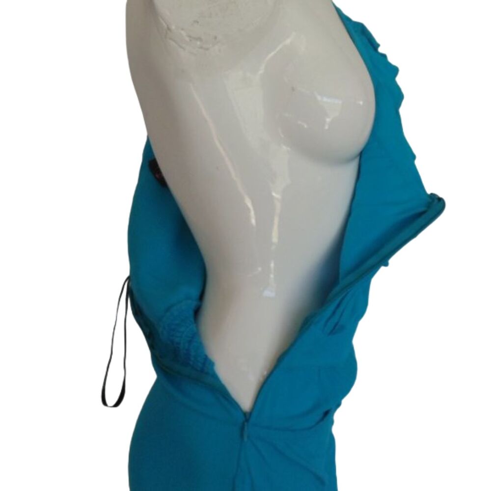 2B BEBE Romper, S, Ruffle One shoulder, Short, Blue, Pockets - Picture 9 of 14